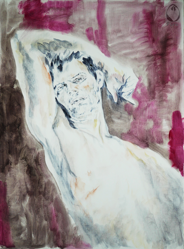 oil on paper - olio su carta di Piro